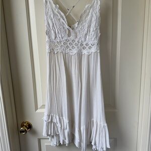 FP Movement by Free People White Lace Chemise